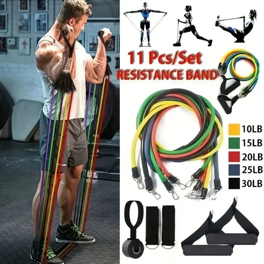 Transform Your Body Anywhere πͺ β 11-in-1 Resistance Bands Set for Total Body Training