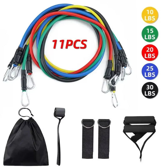 Transform Your Body Anywhere 💪 – 11-in-1 Resistance Bands Set for Total Body Training